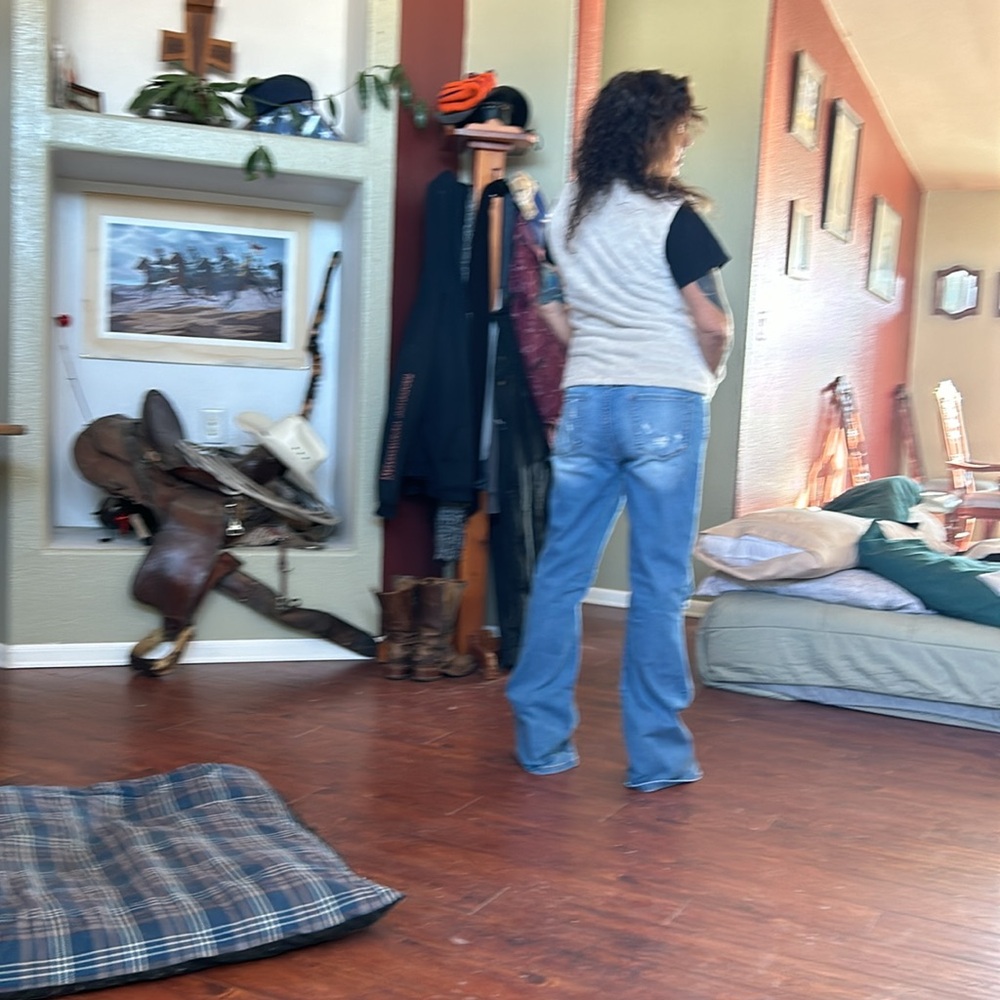 Lucky and blessed jeans